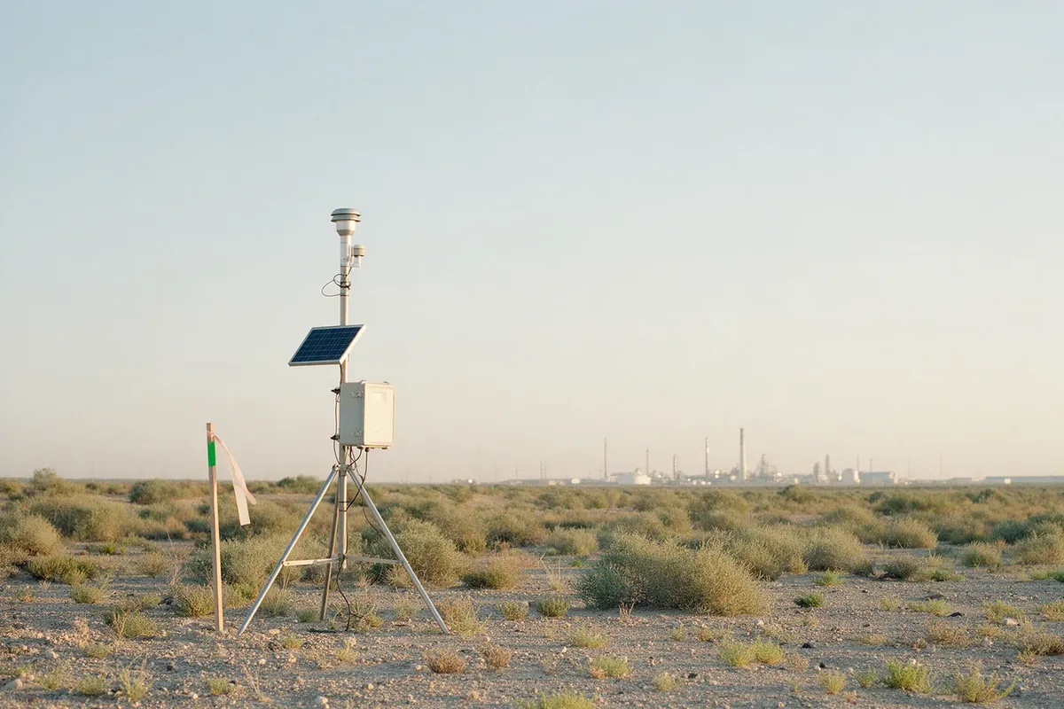 Air-quality and weather station for an environmental baseline